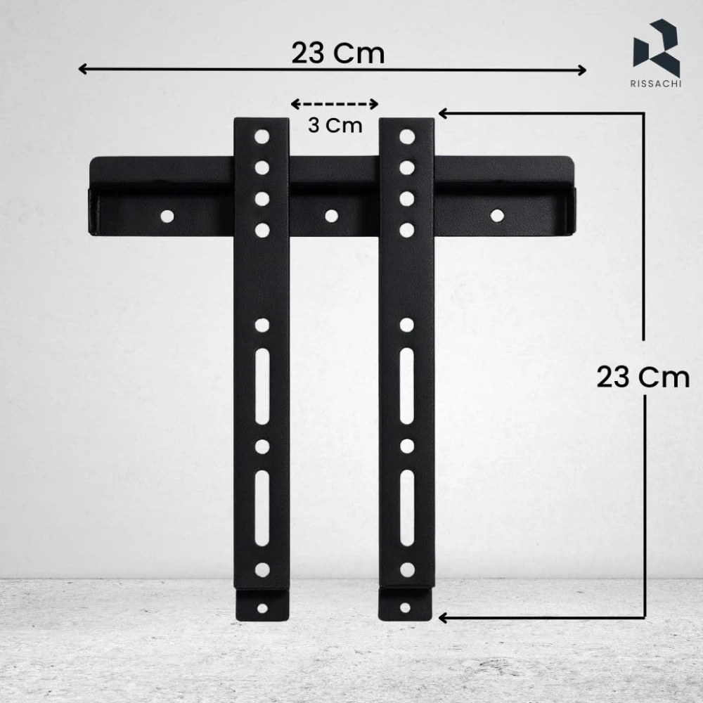Rissachi LED Wall Mount Bracket Fixed For 14" To 43" Tv view 2